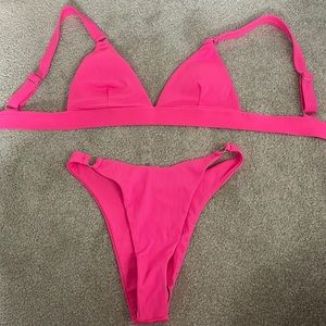 Hot Pink SHEIN Bathing Suit